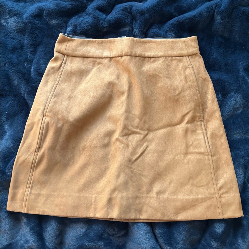 J Crew suede skirt with pockets!